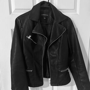 OOKIE & LALA, EUC, faux-leather jacket, size S